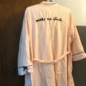 Kate Spade Terry cloth and cotton bath robe